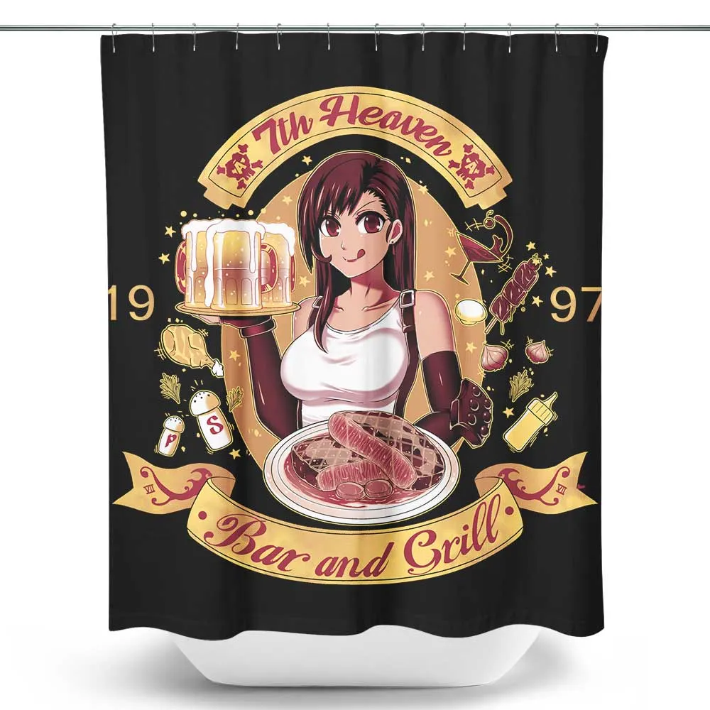 7th Heaven Bar and Grill - Shower Curtain