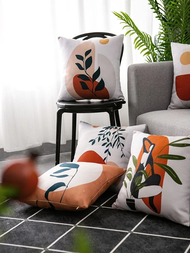 Abstract Geometric Car and Sofa Pillow Cover