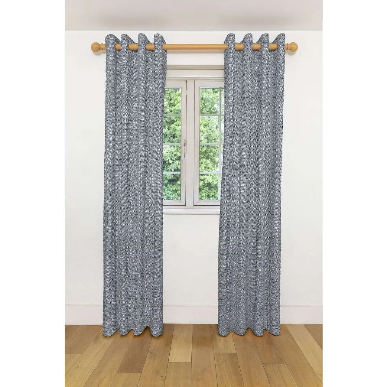 Acapulco Black   White Curtains