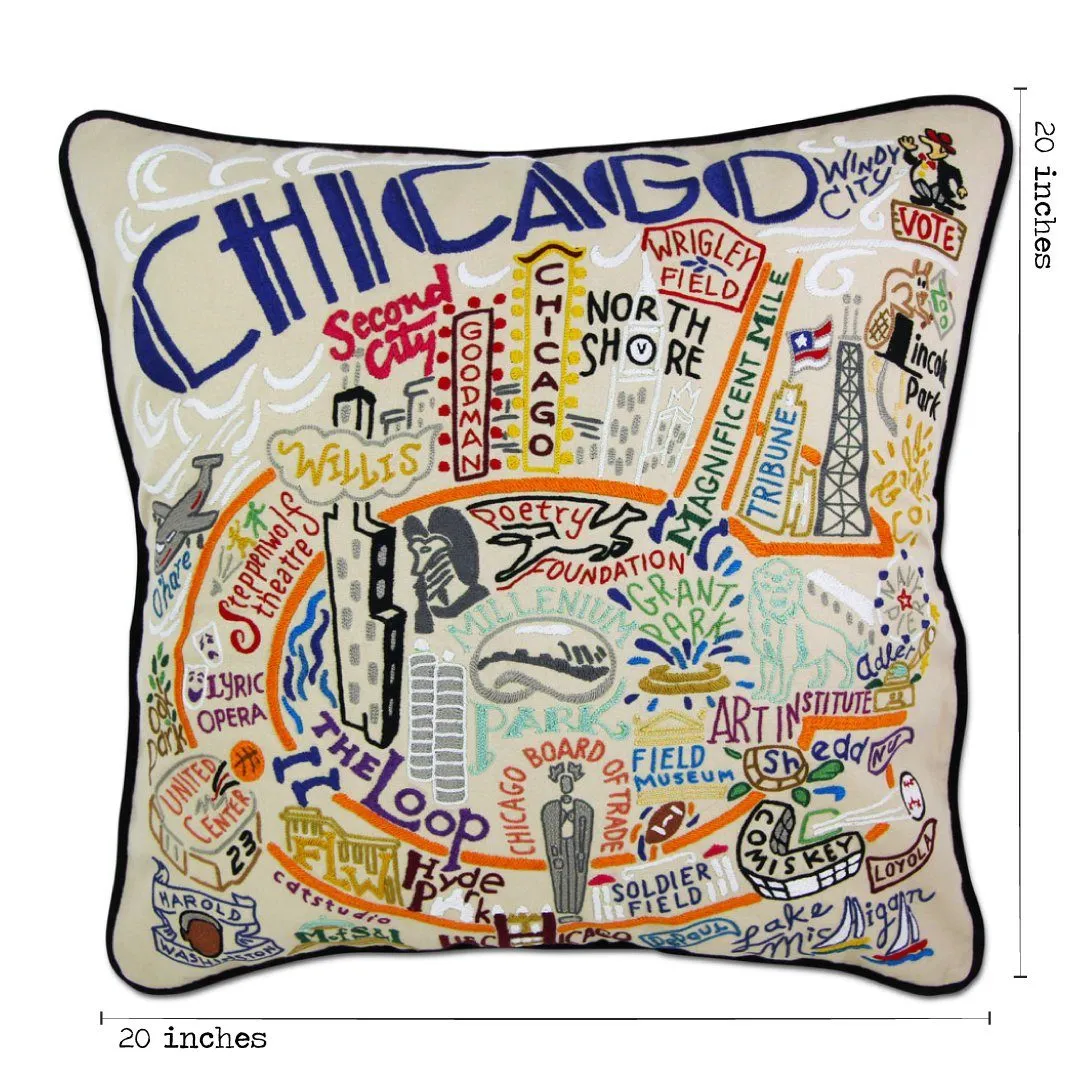 CHICAGO PILLOW BY CATSTUDIO