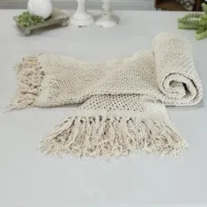 Cotton Fringed Throw