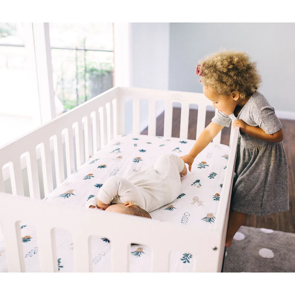 Cotton Muslin Fitted Crib Sheet