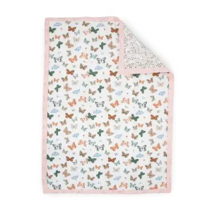 Cotton Muslin Toddler Comforter - Butterflies