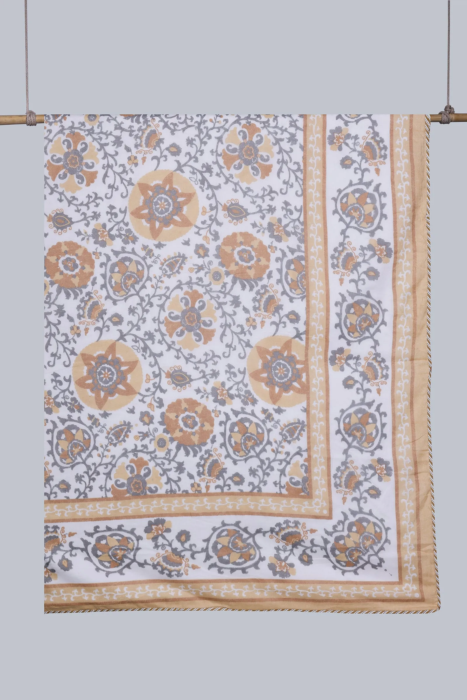 Daffodile Mustard Reversible Cotton Muslin Dohar