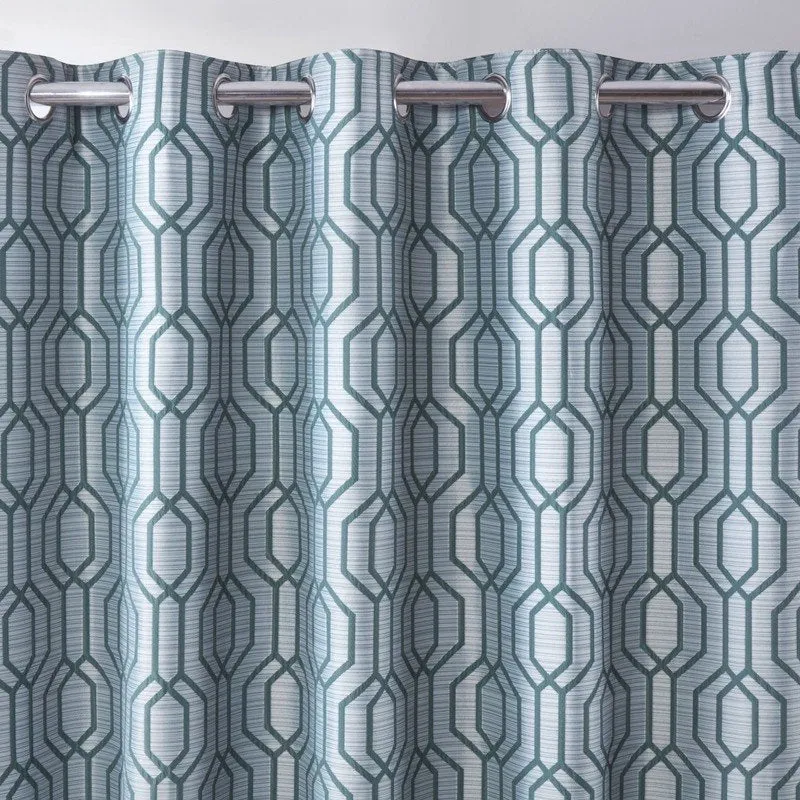 Dakota Blackout Eyelet Curtains - Green