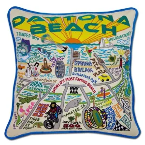 DAYTONA BEACH PILLOW BY CATSTUDIO