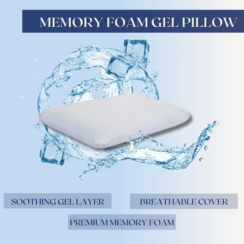 Dormyo Memory Foam Pillow (2, Flakes, 2.5 inches Height)