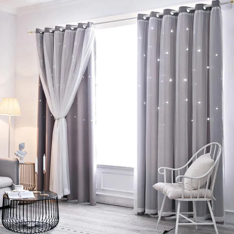 Double Layers Romantic Sheer Curtains