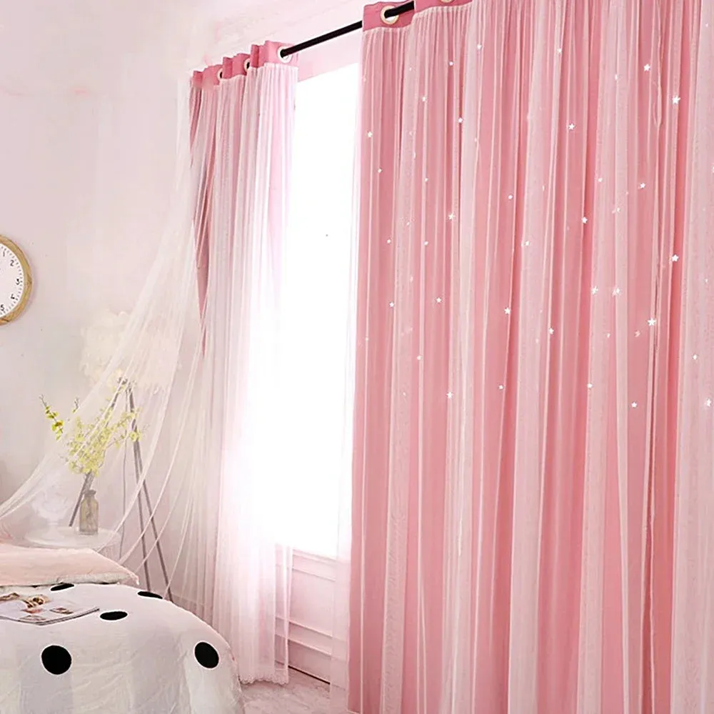 Double Layers Romantic Sheer Curtains