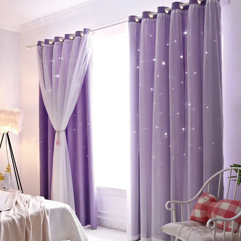 Double Layers Romantic Sheer Curtains