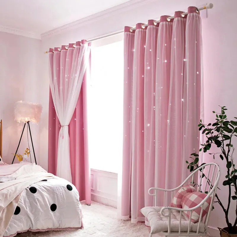 Double Layers Romantic Sheer Curtains