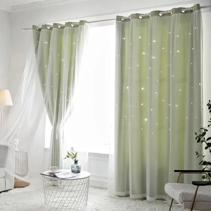 Double Layers Romantic Sheer Curtains