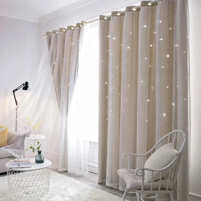 Double Layers Romantic Sheer Curtains