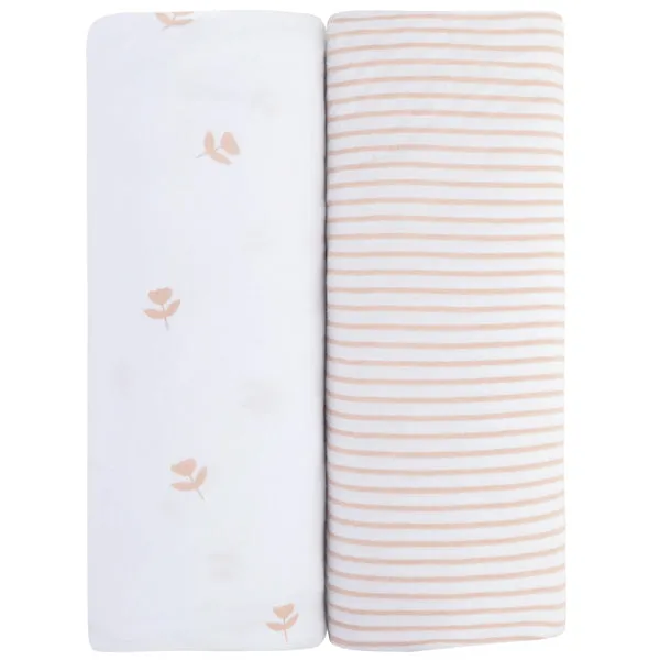 Ely's & Co. Cotton Pack N Play/ Porta Crib Sheet - 2 Pack