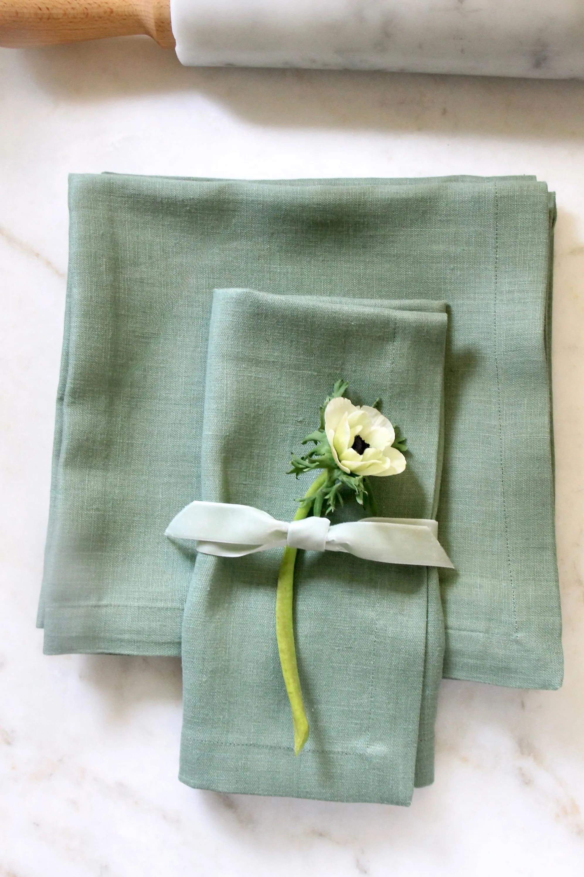 English Eucalyptus Linen Runner