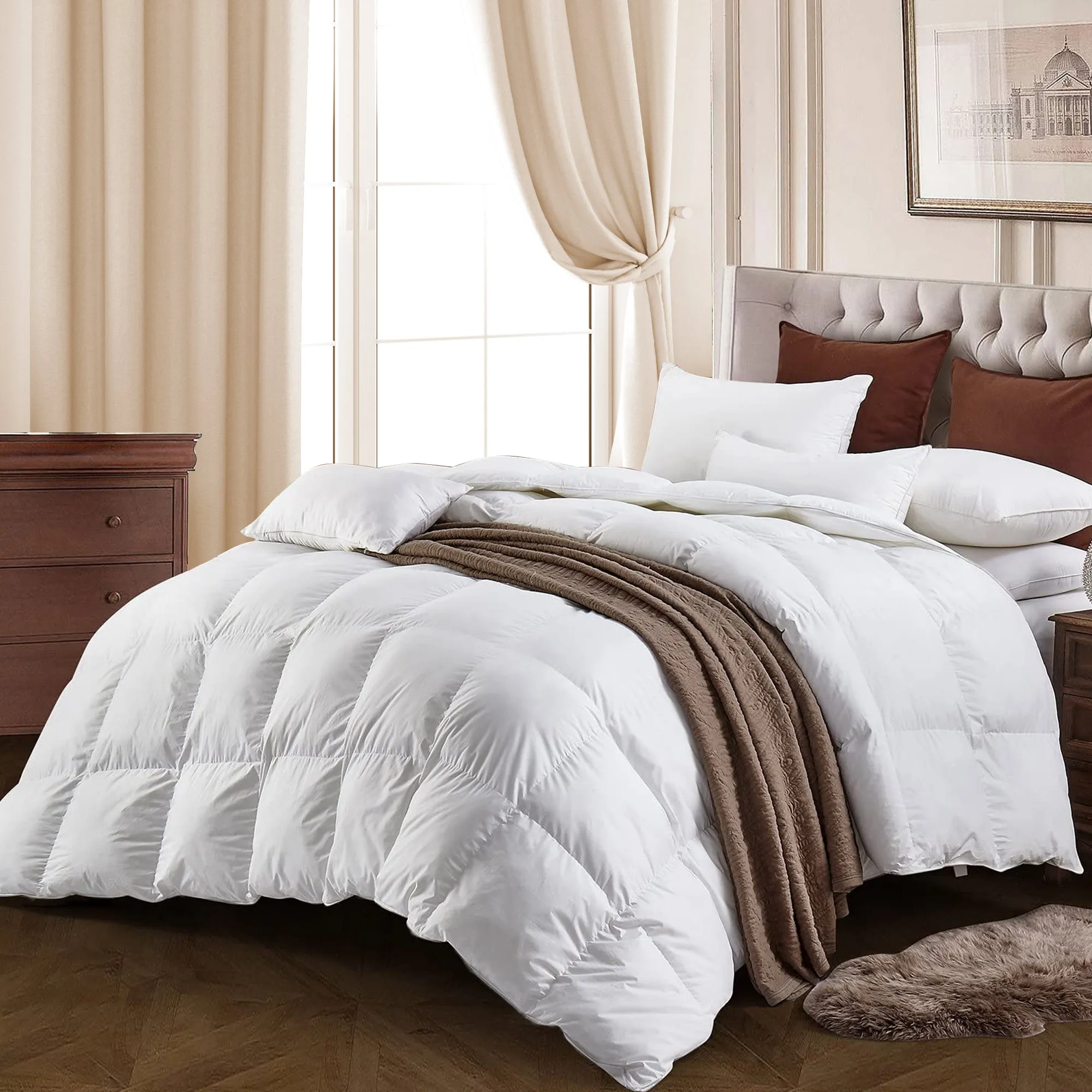 Four Seasons White duvet medium hard filling 180x220cm