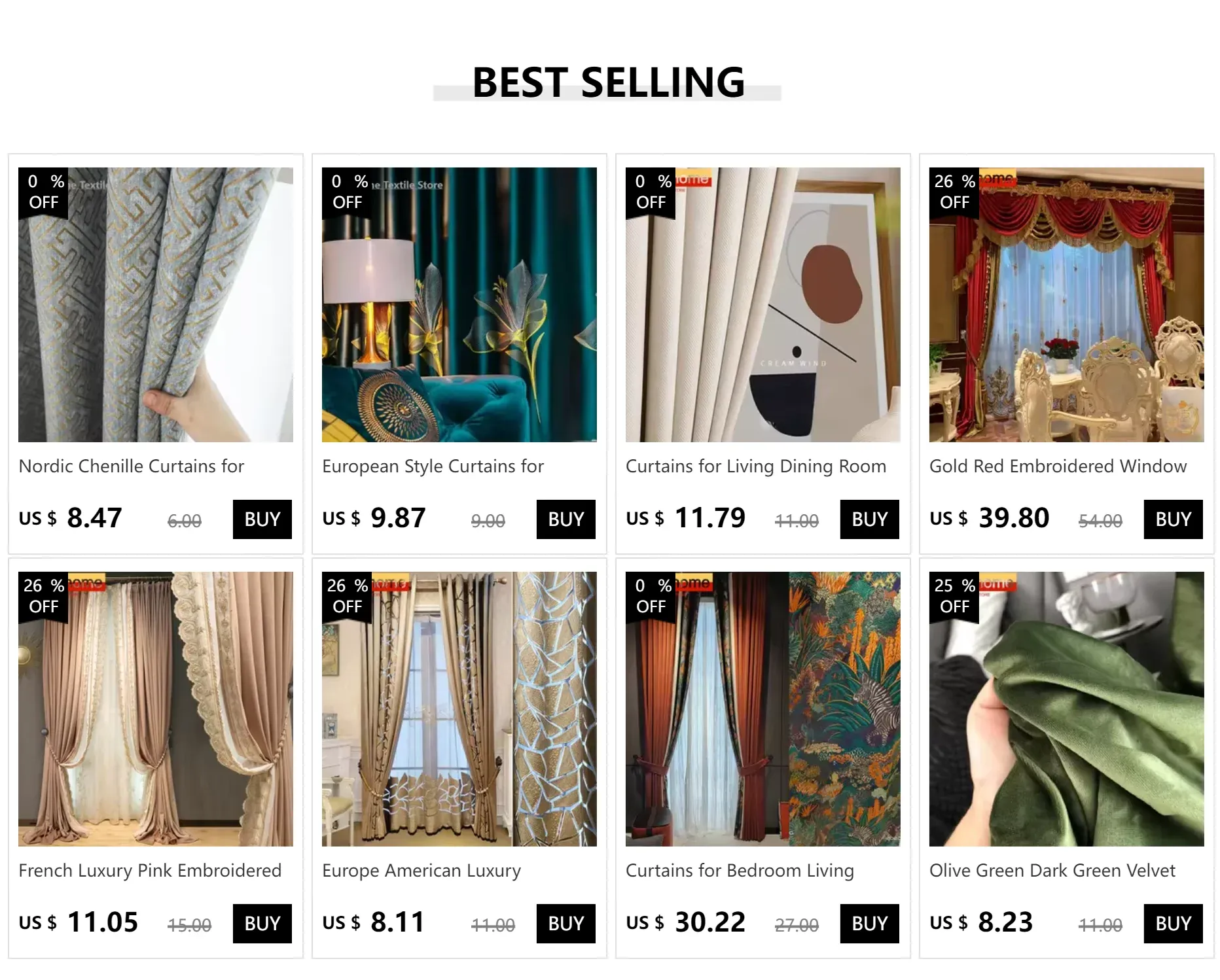 Green Flower and Bird Printed Cotton and Linen Curtains for Living Bedroom Dining Room Partition Curtains Balcony Customization