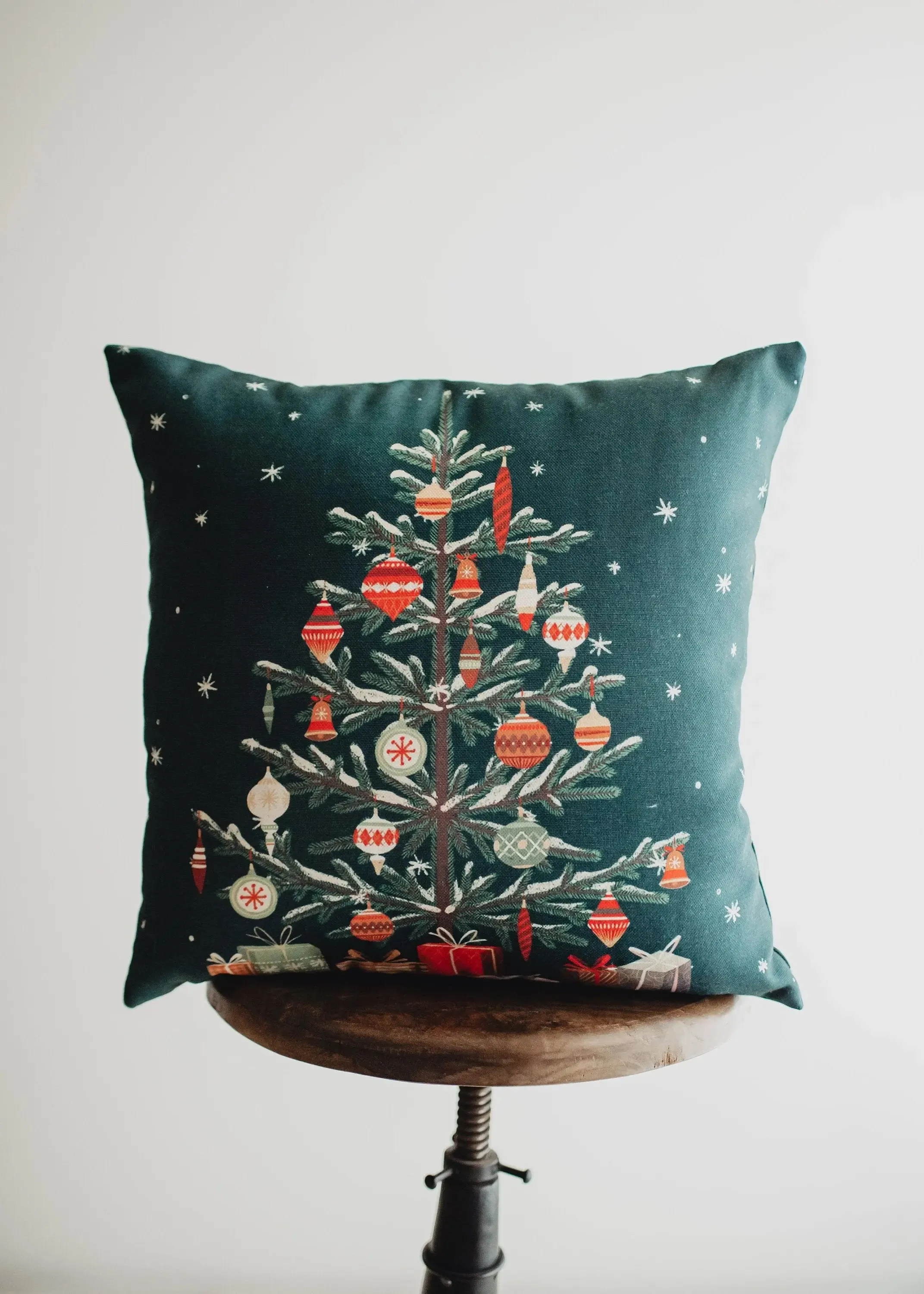 Green Nordic Pine Christmas Tree | Pillow Cover | Personalized Gift | Rustic Christmas Decor | Best Friend Christmas Gift | Christmas Gift