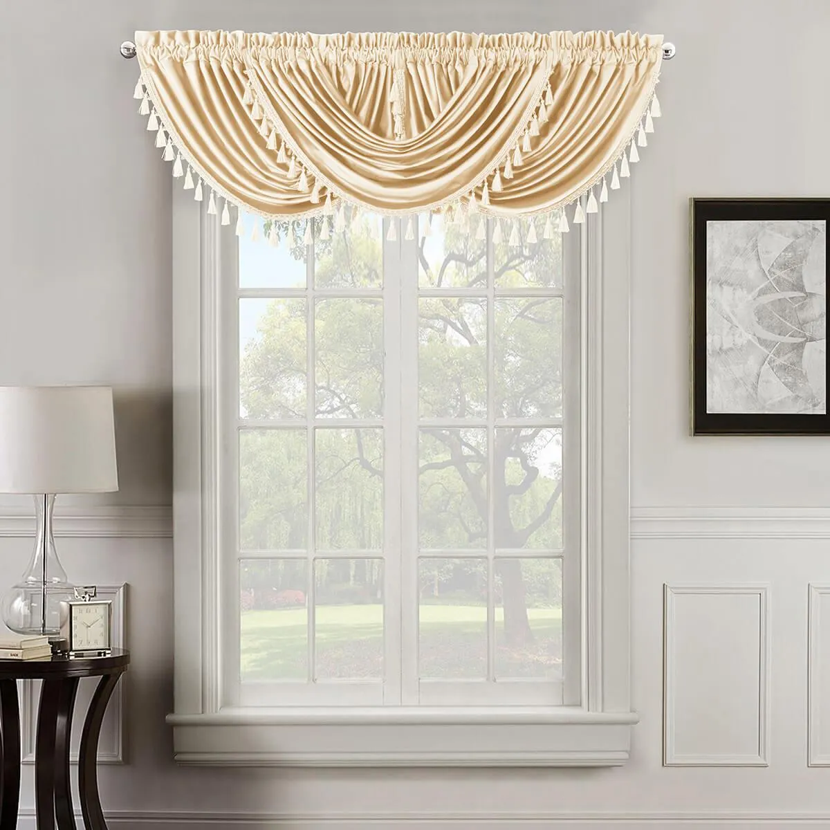 Heavyweight Velvet Waterfall Valance 57”Wx37”L (Single)