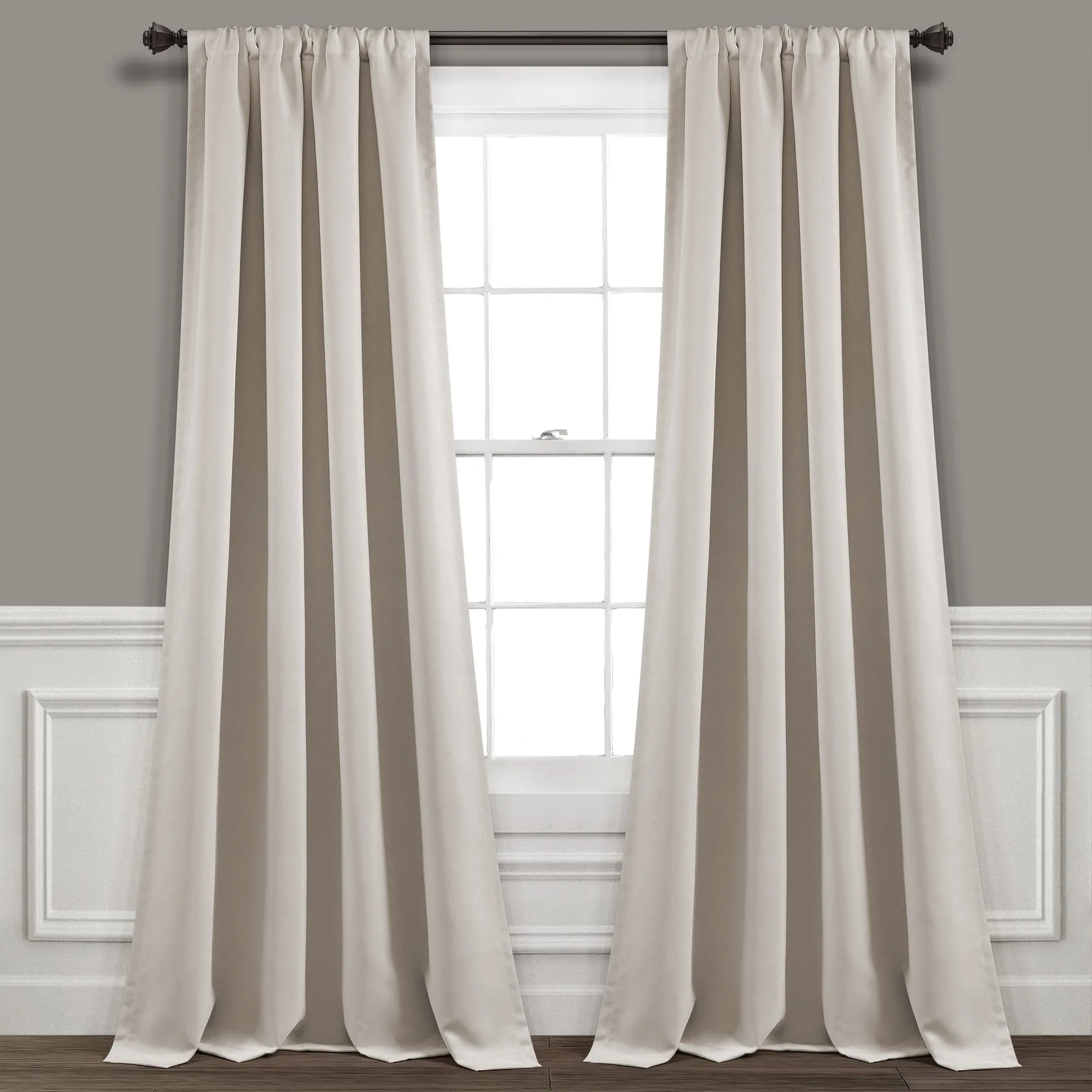 Insulated Rod Pocket Blackout Curtain Panel Set