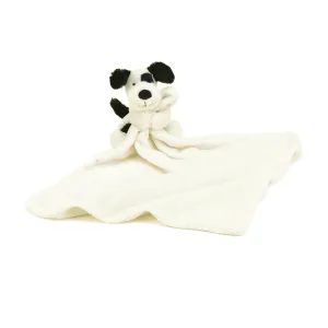 Jellycat Bashful Black and Cream Puppy Soother