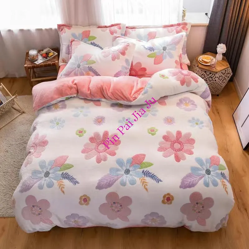 Kids Winter Duvet Set with Snowflake