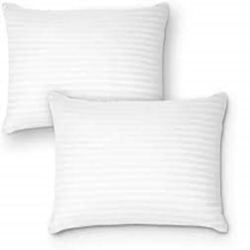 Krishna Kanhaiya Hotel Quality Pillows, Polyester Blend, Set of 2, White