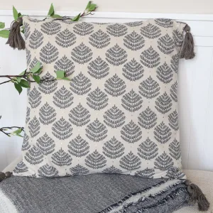 Leaf Pattern Cotton Pillow