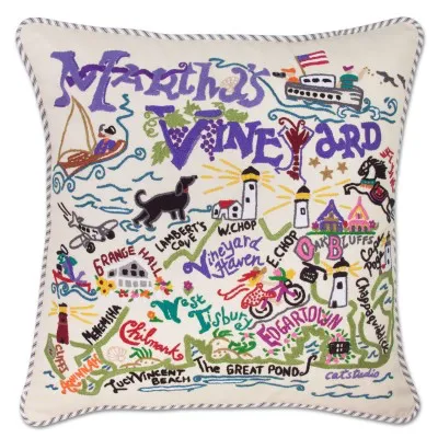 MARTHA'S VINEYARD PILLOW BY CATSTUDIO