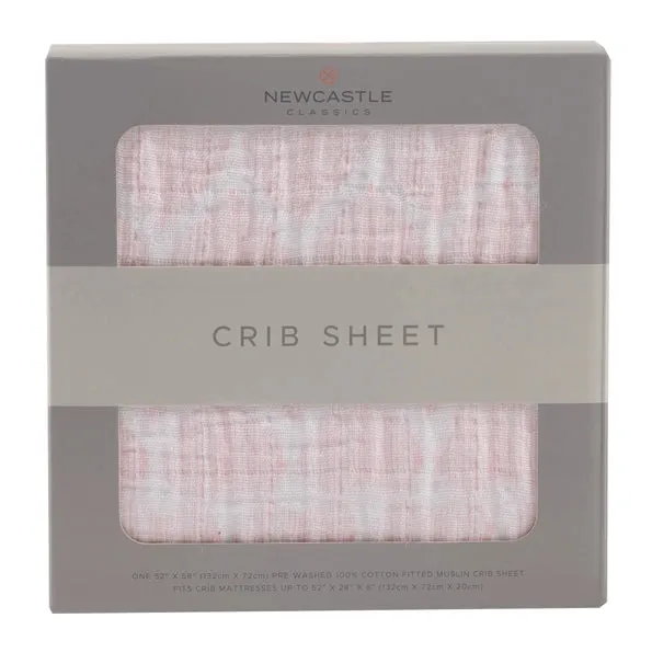 Matchstick Hearts Crib Sheet