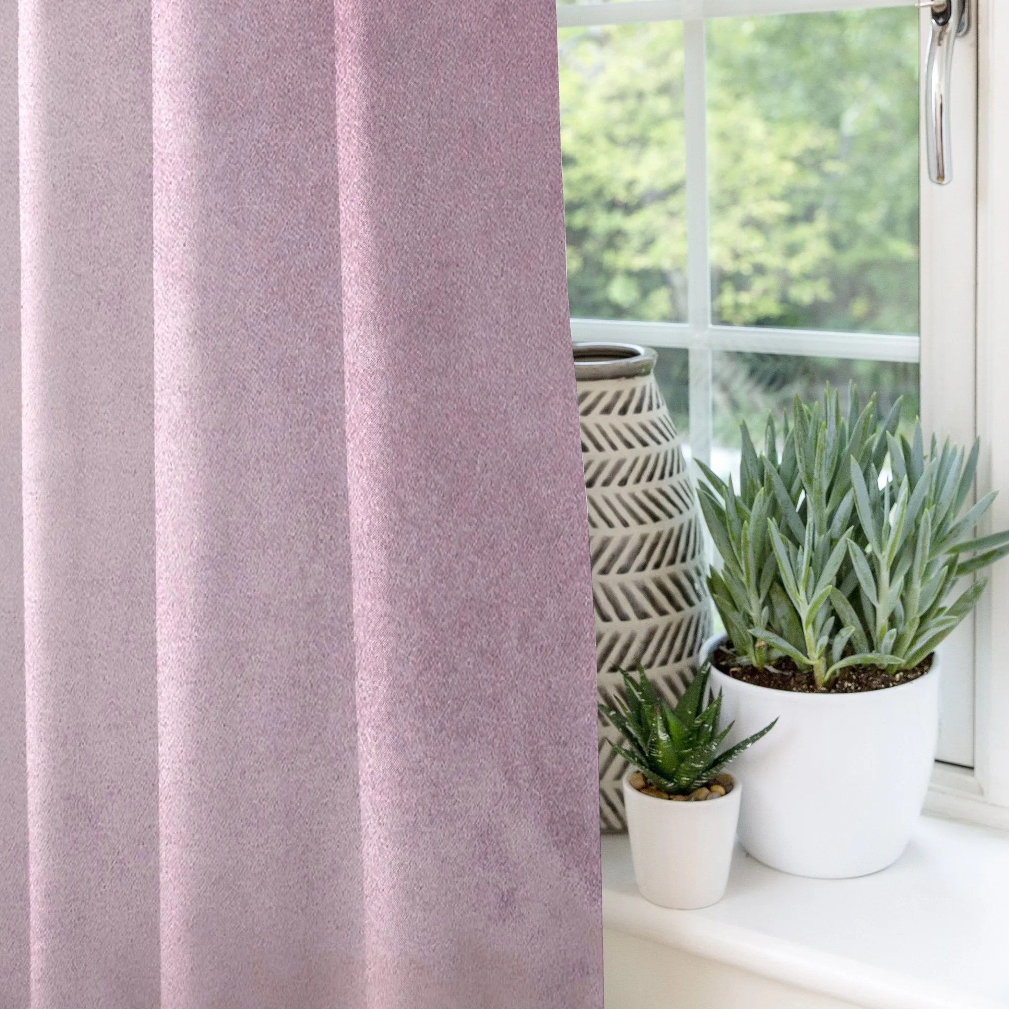 Matt Lilac Purple Velvet Curtains