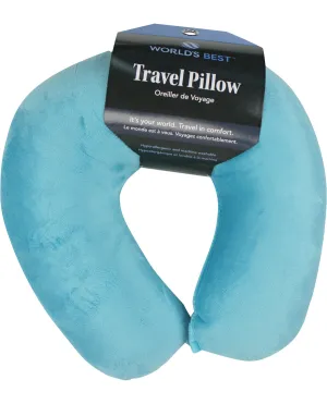 Memory Foam Neck Pillow - Aqua