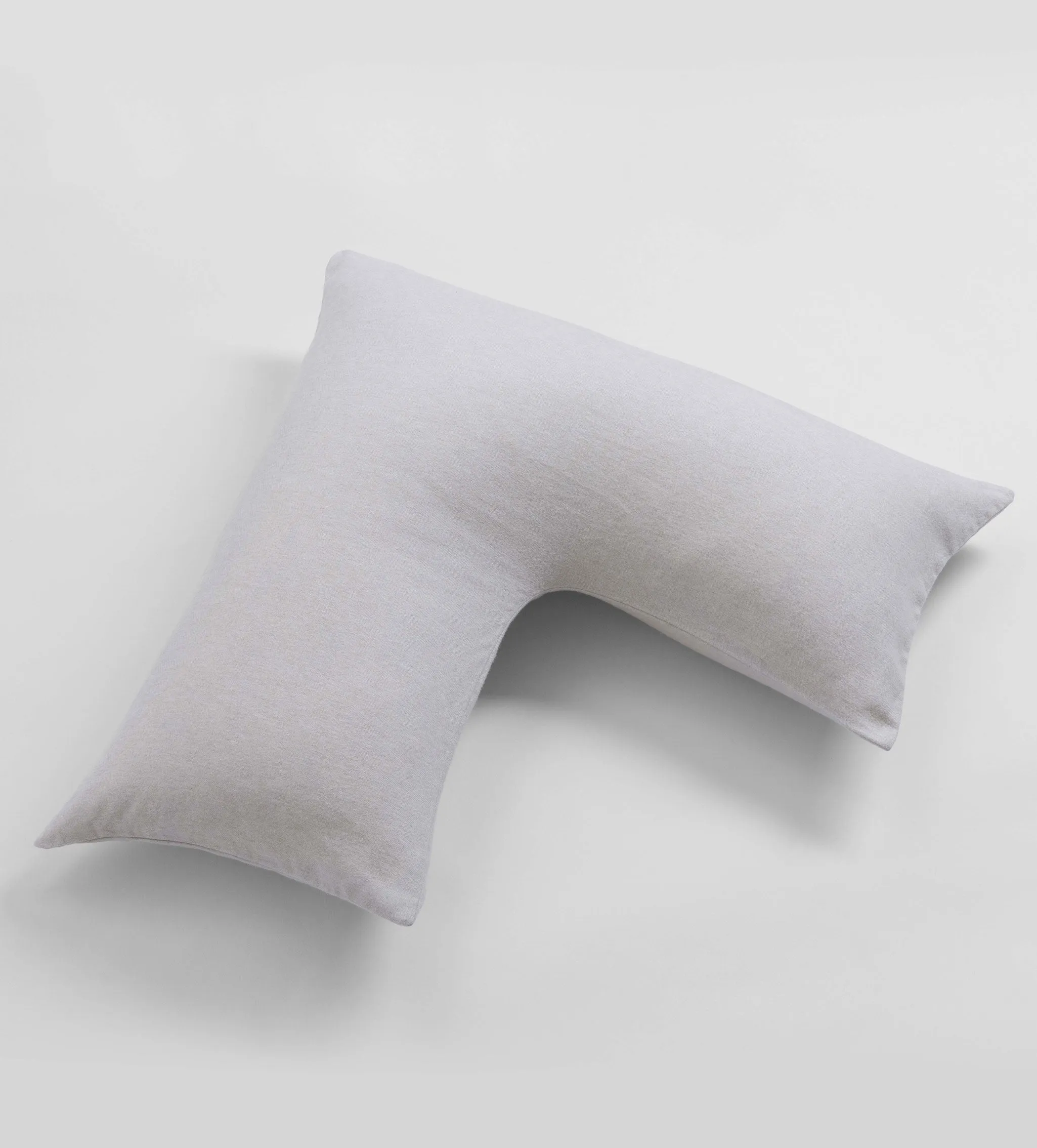 Natural Brushed 100% Cotton V Shaped Pillow Cover