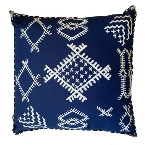 Navy Agean Indoor/Outdoor Pillow