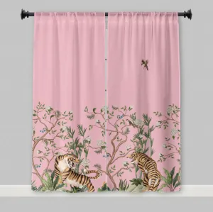 Pink Tiger Curtains