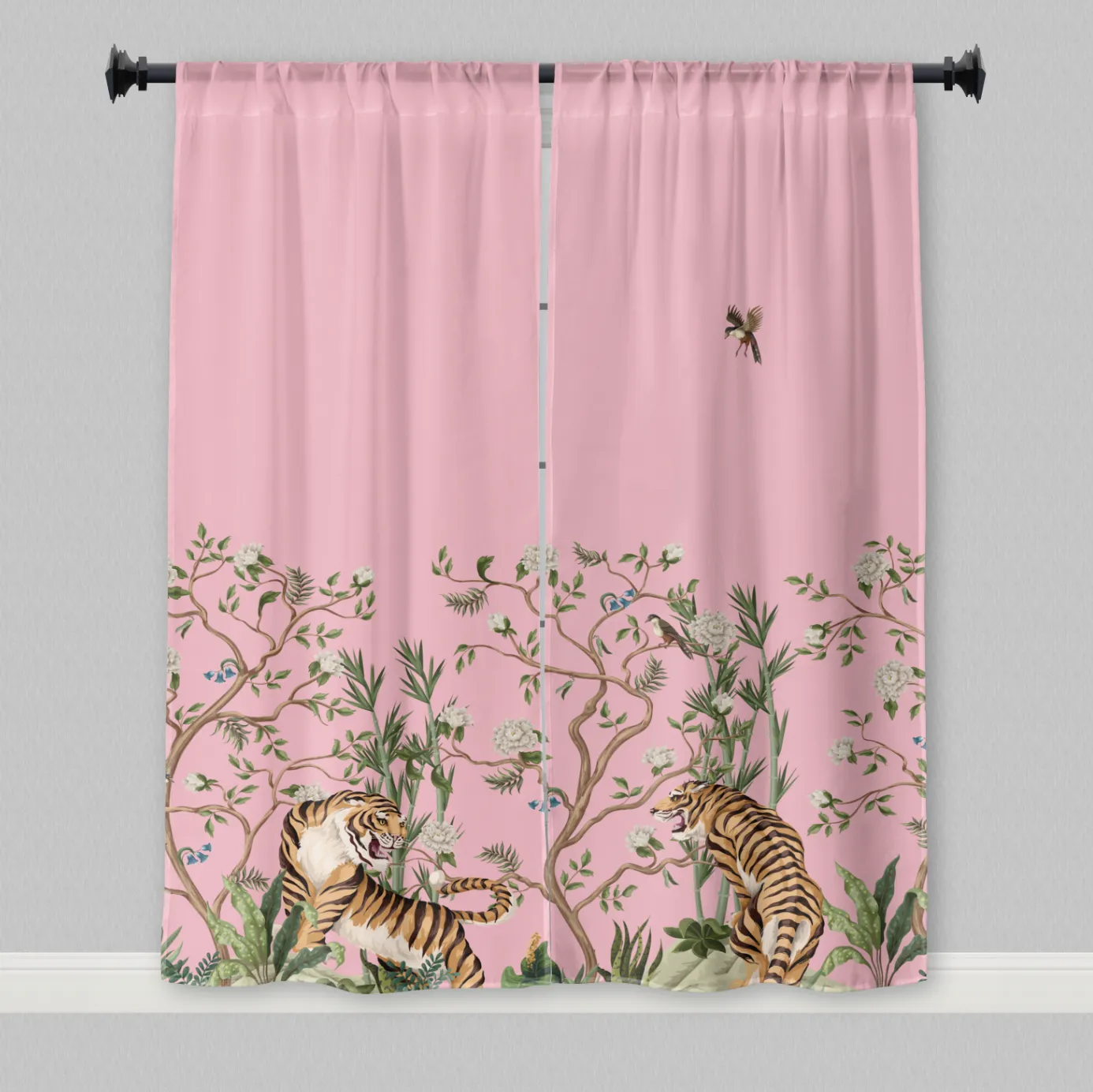 Pink Tiger Curtains