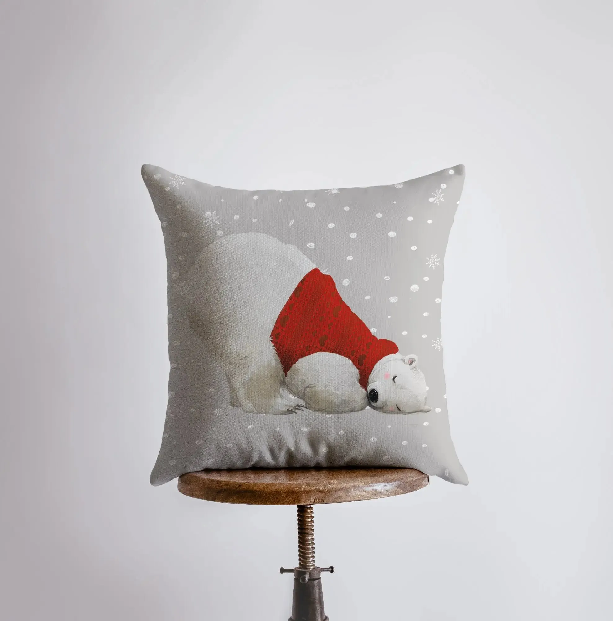 Polar Bear | Red Sweater | Pillow Cover | Christmas Gift | Home Decor | Throw Pillow | Decor Pillows for Couch | Sofa Pillows | Modern Home Decor