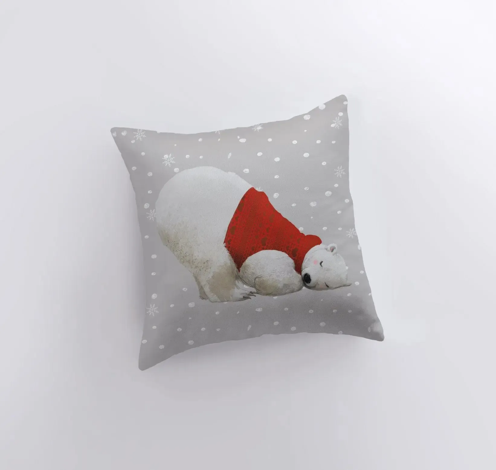 Polar Bear | Red Sweater | Pillow Cover | Christmas Gift | Home Decor | Throw Pillow | Decor Pillows for Couch | Sofa Pillows | Modern Home Decor