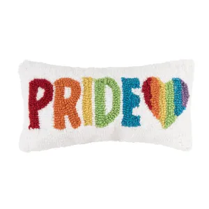 Pride Heart Hooked Mini Pillow