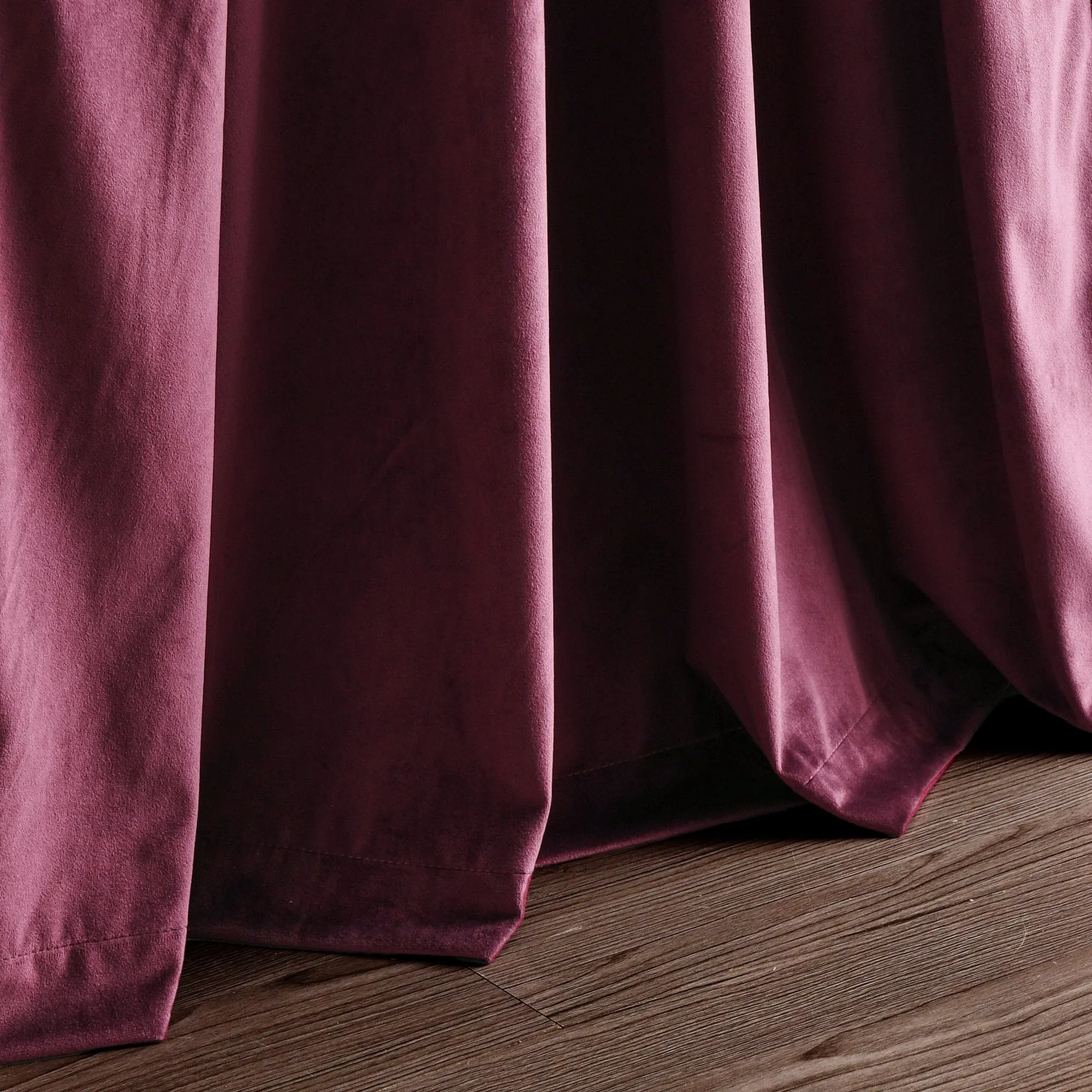 Prima Velvet Solid 100% Blackout Window Curtain Panel