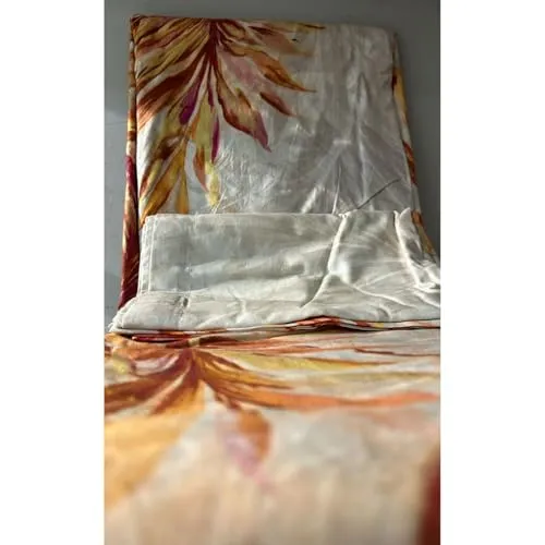 Pure Cotton Floral Design Bedsheet King Size Bedding Set Softness Luxurious Finish with 2 Pillow Covers