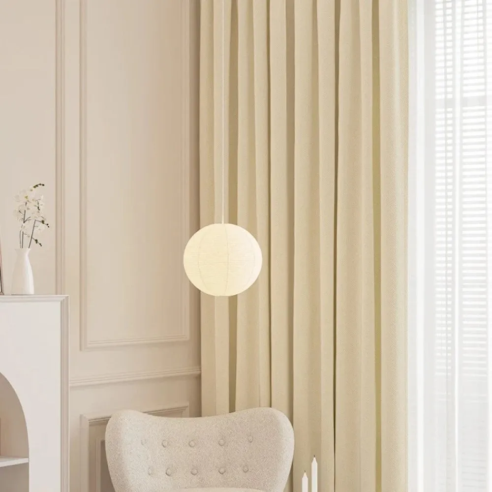 Rémy Luxury Modern Herring Designer Velvet Curtains - Ivory