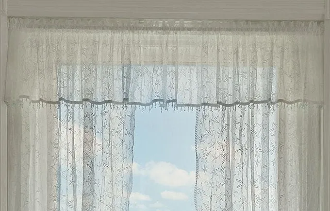 Sea Splash Starfish Sheer Curtains