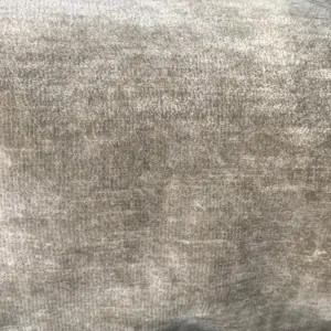 Silver Textured Velvet Fabric