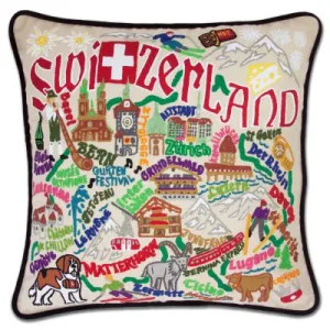 SWITZERLAND PILLOW BY CATSTUDIO