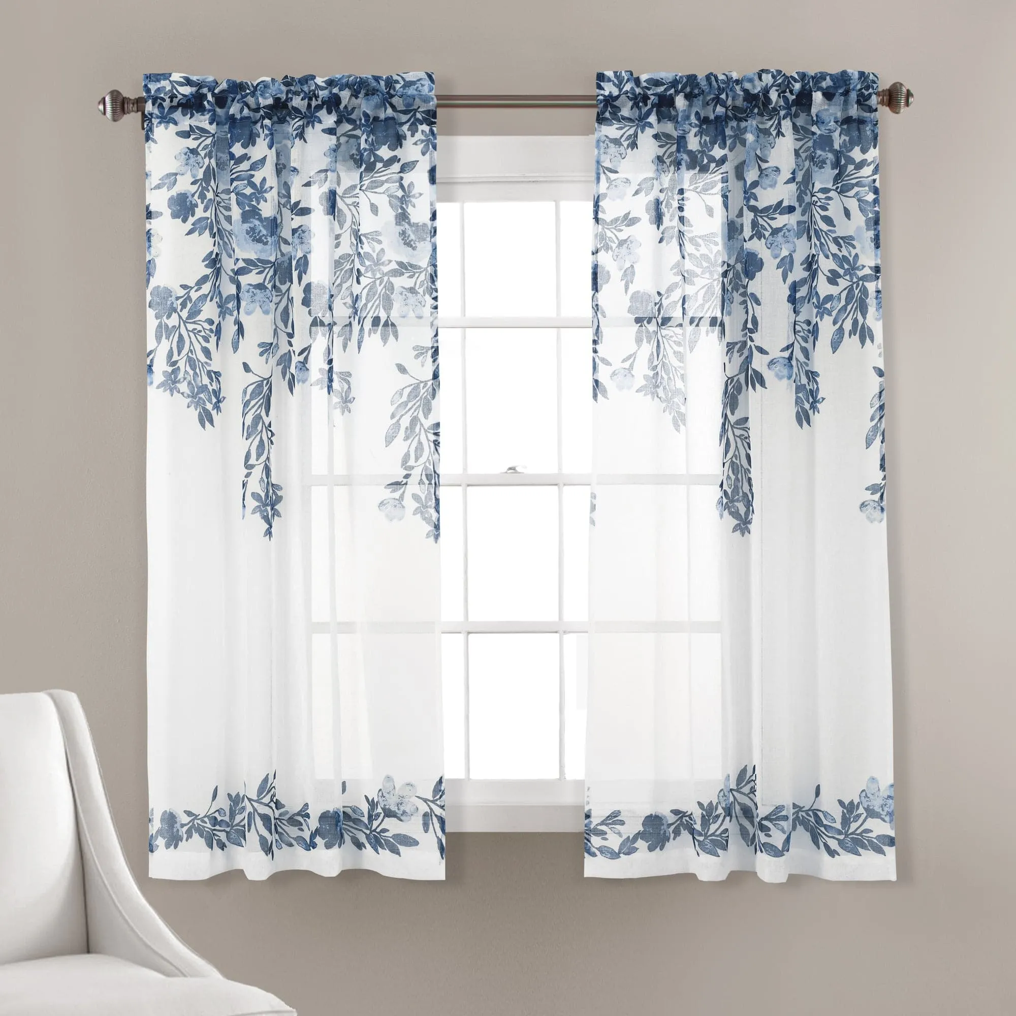 Tanisha Sheer Window Curtain Panel Set