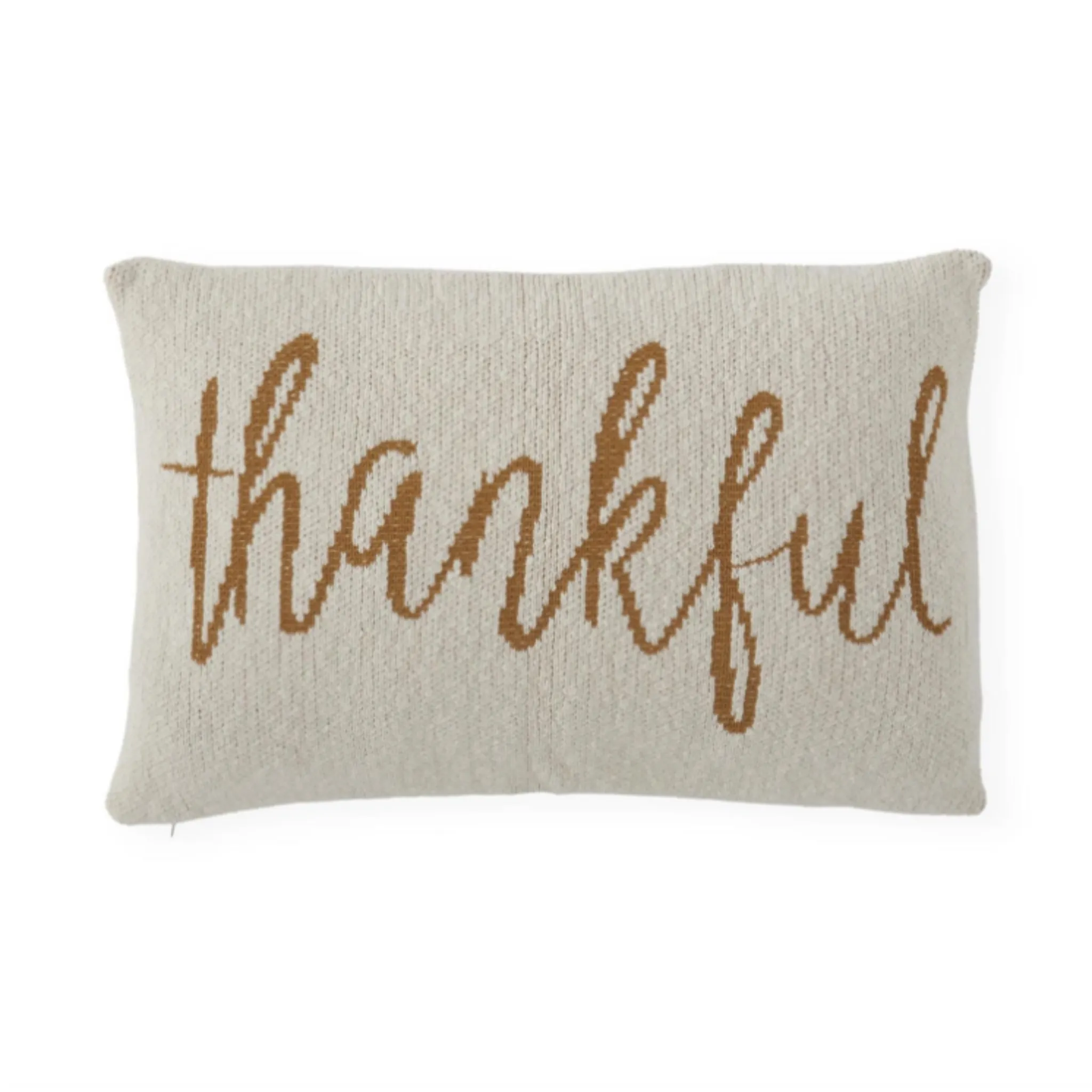 Thankful Cotton Knit Pillow