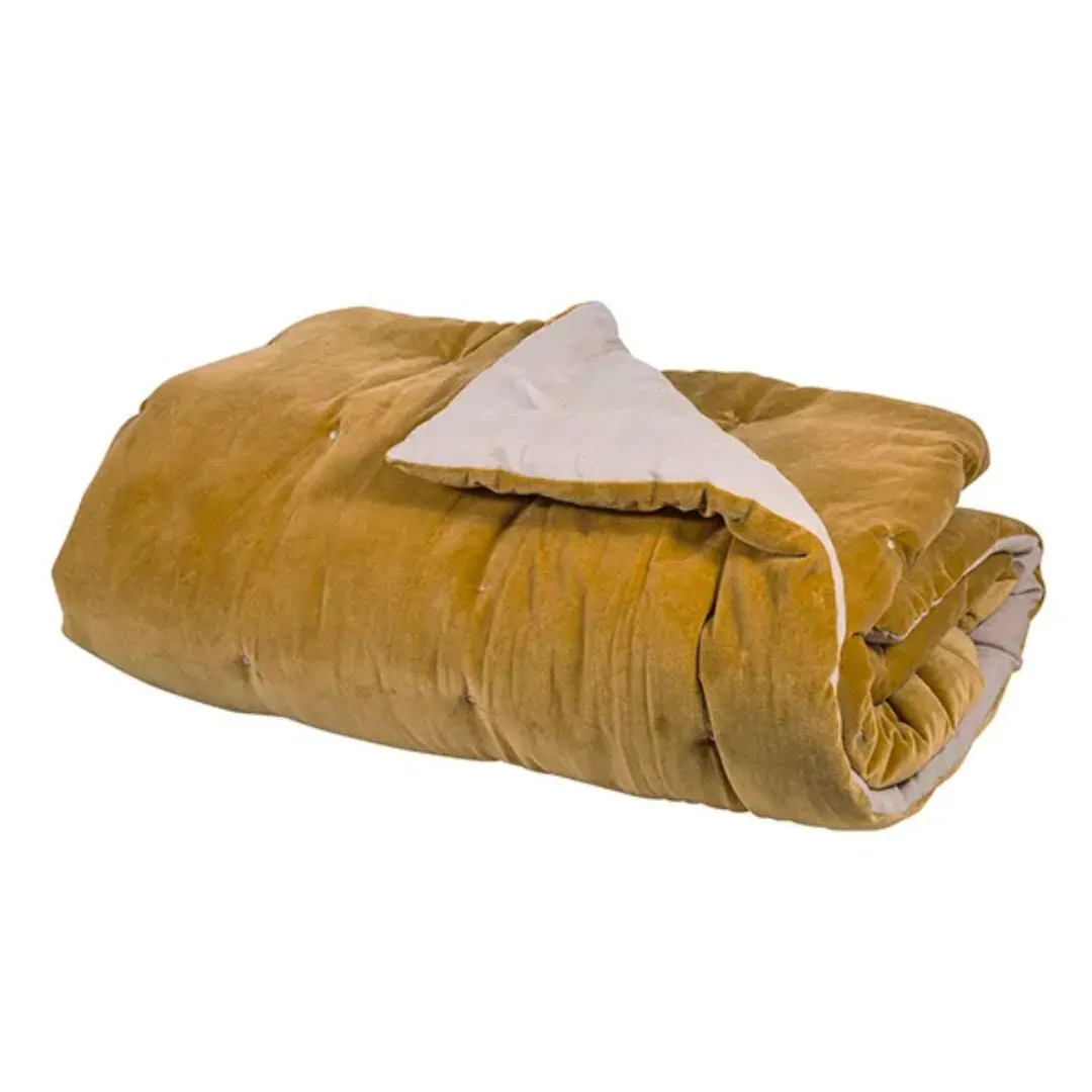 Velvet Eiderdown Saffron Comforter - 125x220