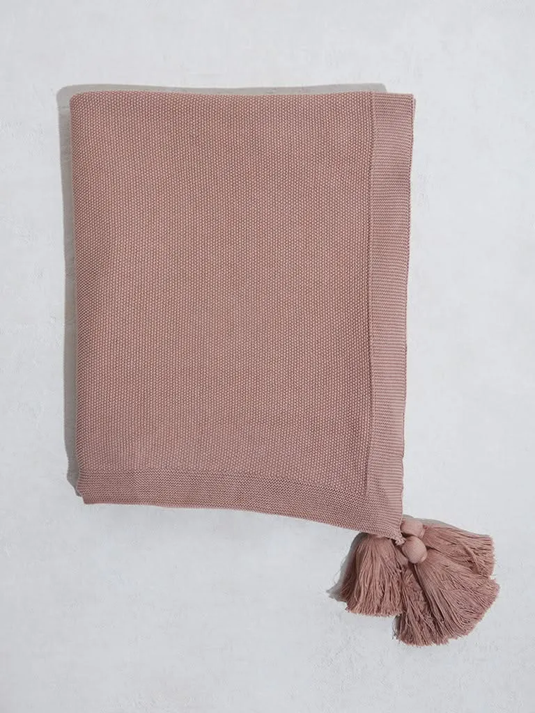 Westside Home Single Pale Pink Throw